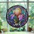 Iris Personalised Stained Glass Effect Suncatcher